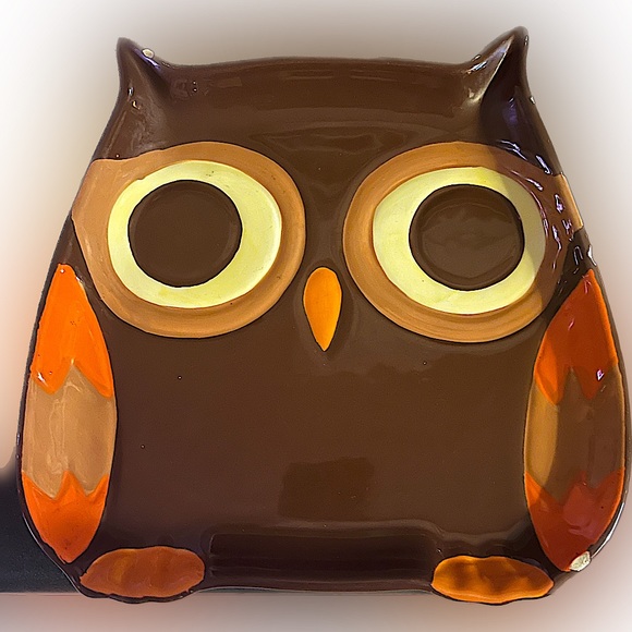 Mesa Home Set of Four Owl Plates - Picture 2 of 4